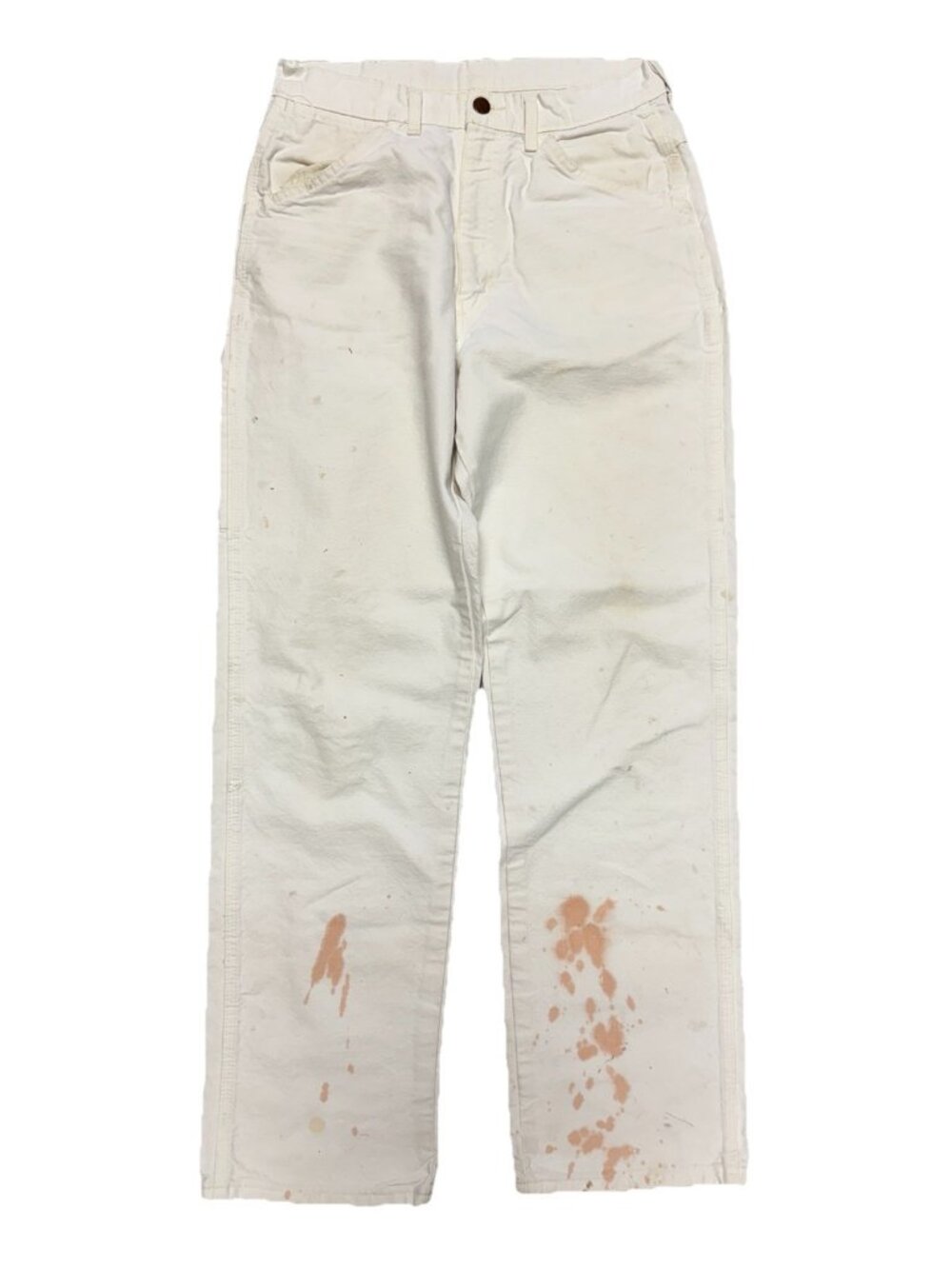 Vintage Big Ben Painter Carpenter Pants Mens 32x34 (30x31.5) White Workwear